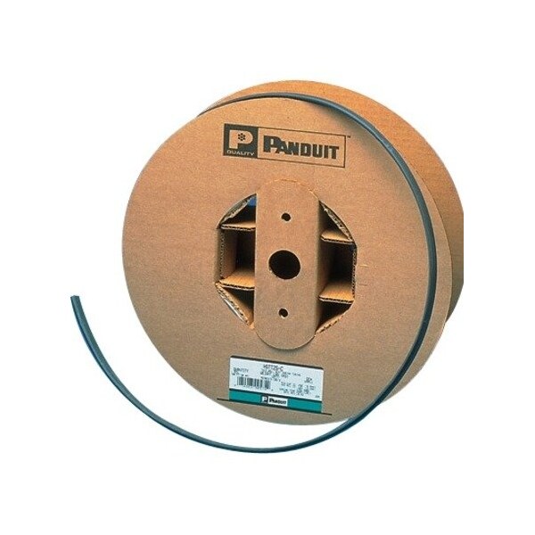 Heat Shrink Tube, Thin Wall, 2:1 I.D. Shrink Ratio, 0.37 in I.D. Before Shrinking, Black, 100 ft